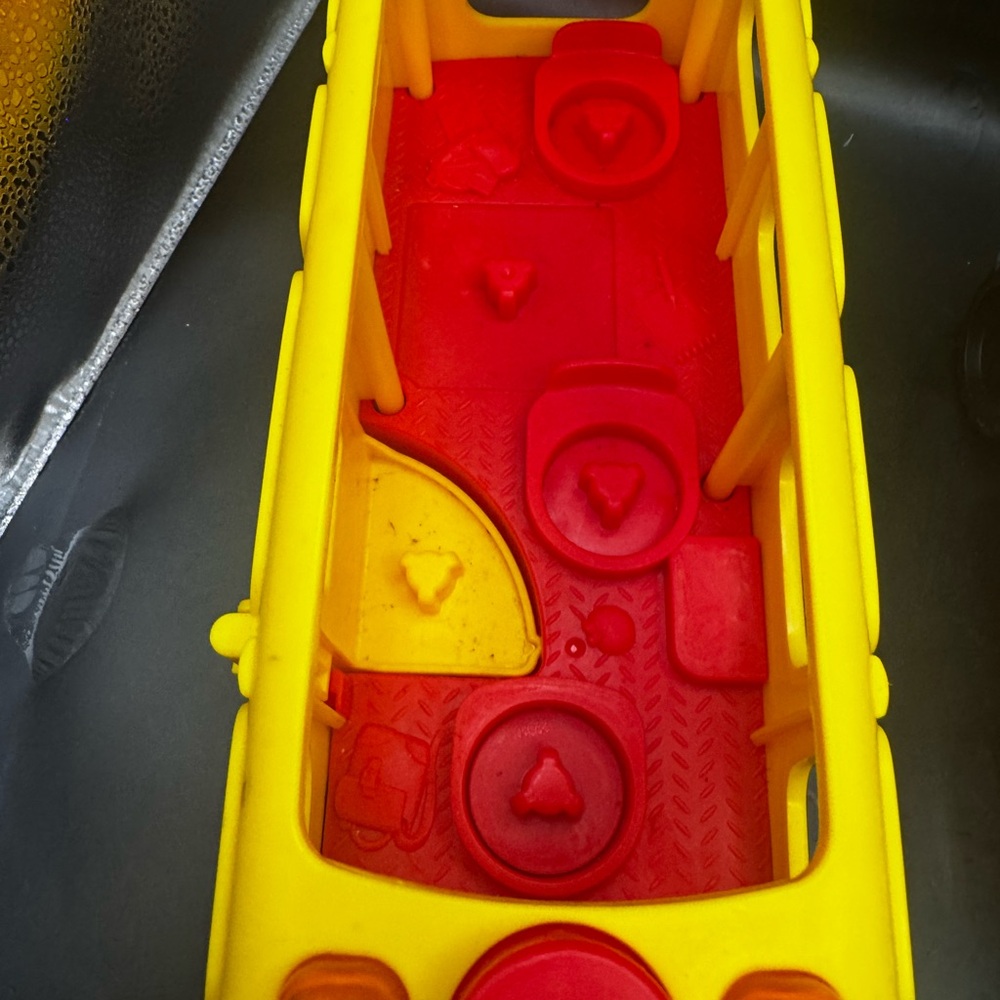 Fisher Price Lot Of Two Little People School Bus & Dump Truck Tested/ Works - Picture 5 of 16